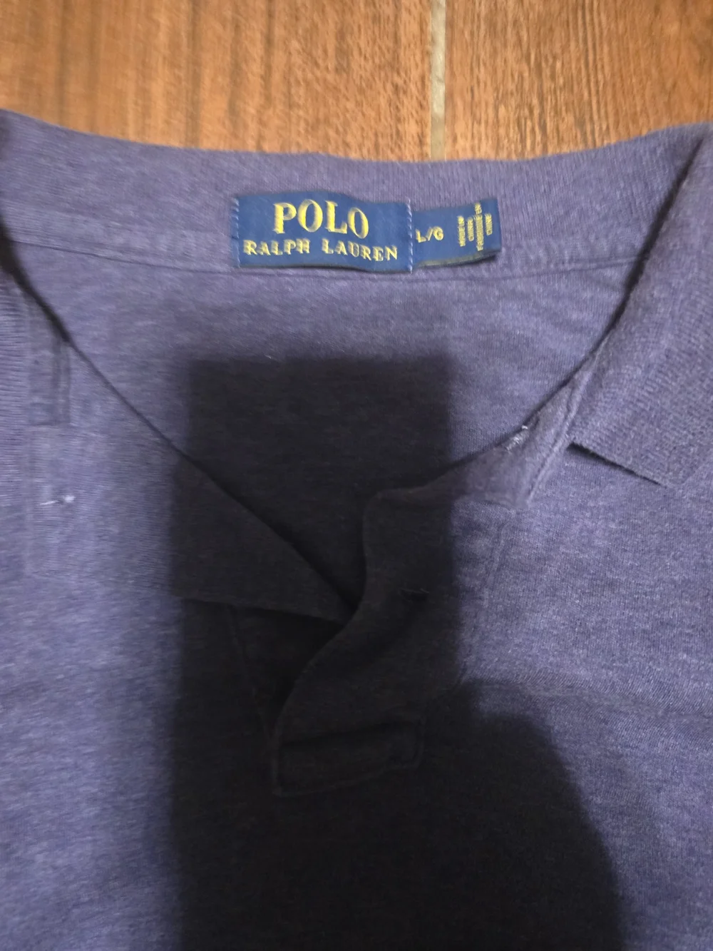 Ralph Lauren Heathered Purple Long-Sleeve Polo